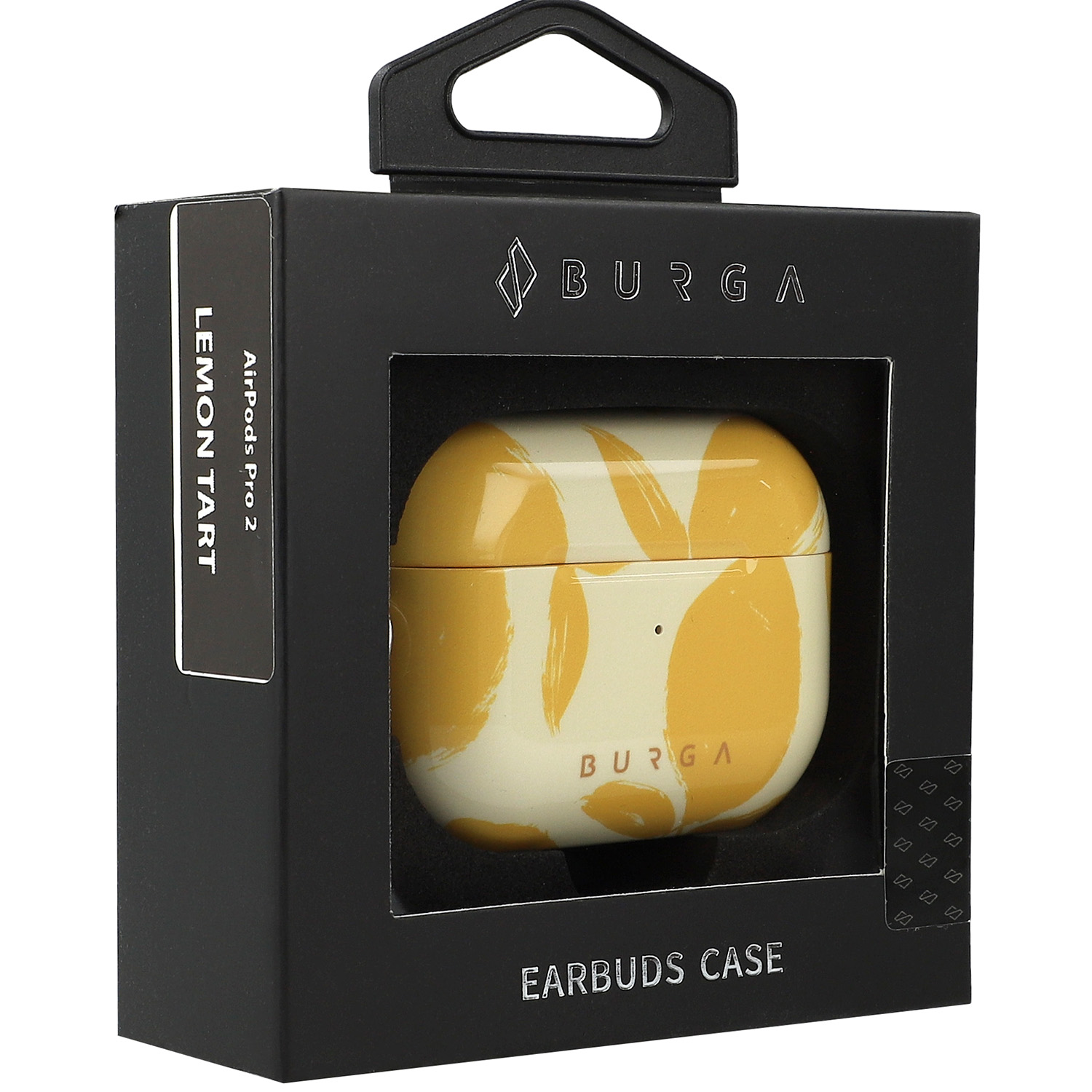 Ekskluzywne etui Burga Lemon Tart do AirPods Pro 2, żółte z cytrynami